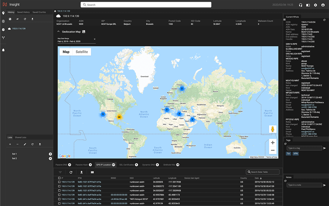 application screen